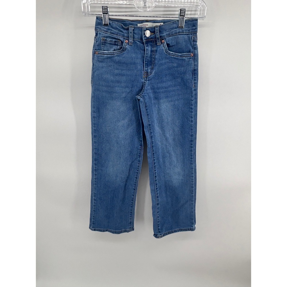 Levi Strauss Signature Kids‎ Wide Leg Blue Denim Jeans Size 8